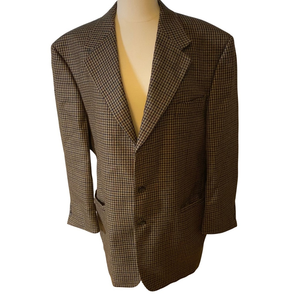 Tommy Hilfiger Brown Checkered Blazer